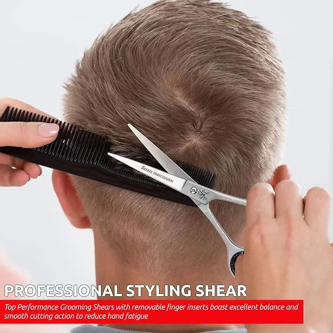 Professional Barber Scissor for Hair Cut Styles Hair Cutting Scissors, All Purpose 4.5 Inch Stainless Steel, Sharp Edge Bl...