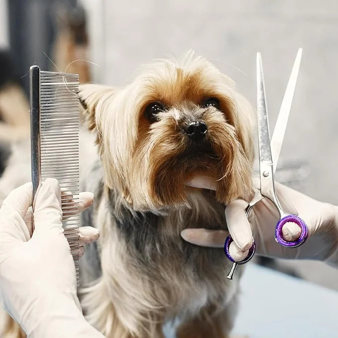 12 PCS Scissors Finger Rings Soft Silicone Scissors for Pet Grooming Scissors Accessories for Animal Hair Cutting Thumb In...