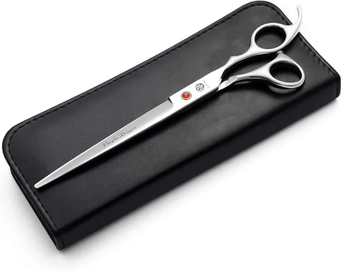 Purple Dragon 4“/5"/5.5"/6"/6.5"/7"/7.5"/8"/9"/10" Sharp Edge Salon Hair Cutting Shears - Pet/Dog Grooming Scissors with B...