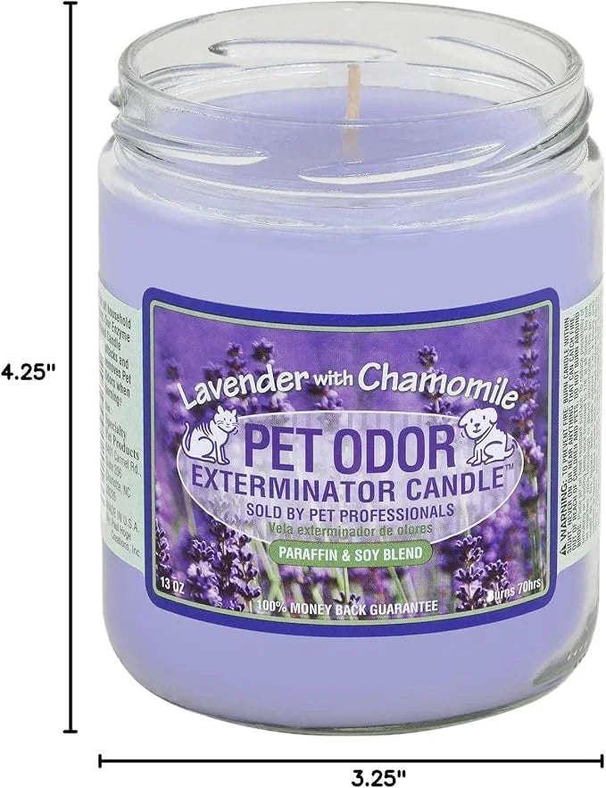 0 Pet Odor Exterminator Candle Lavender with Chamomile - Product Image