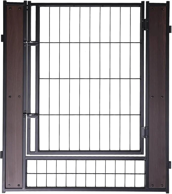 Heavy Duty Dog Playpen - 32 Inch Height - Indoor/Outdoor Pet Fence - Foldable Exercise Pen for Medium & Small Dogs - Black...