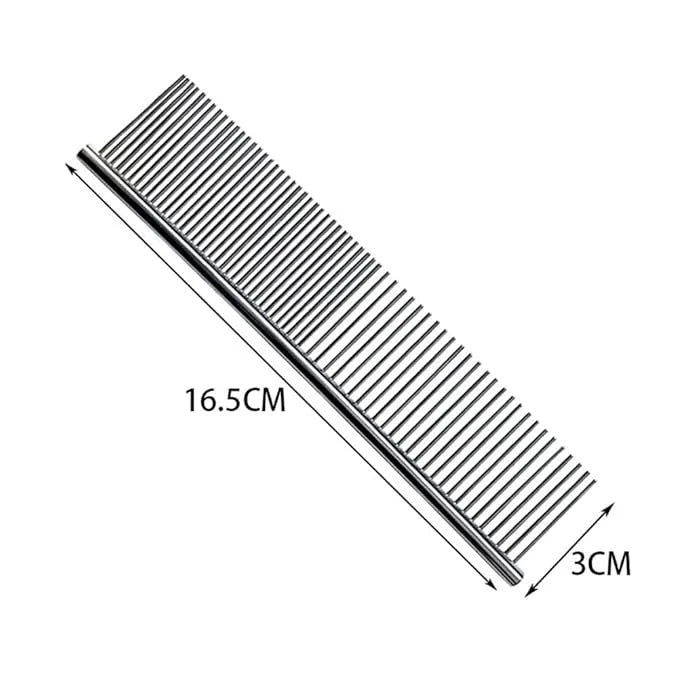 2pcs Stainless Steel Pet Grooming Comb Dog Cat Combs Puppy Medium Animals Hair Trimmer Brush Accessory Tool for Pet Long a...