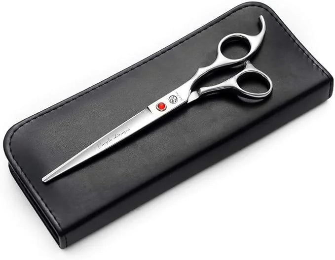 Purple Dragon 4“/5"/5.5"/6"/6.5"/7"/7.5"/8"/9"/10" Sharp Edge Salon Hair Cutting Shears - Pet/Dog Grooming Scissors with B...
