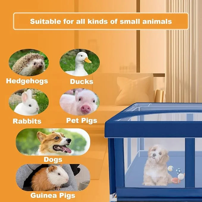 42x42 Inches Puppy Playpen with Top Cover, Dog Playpen for Small or Puppy Dogs, Pet Playpen for Indoor & Outdoor, Sturdy S...