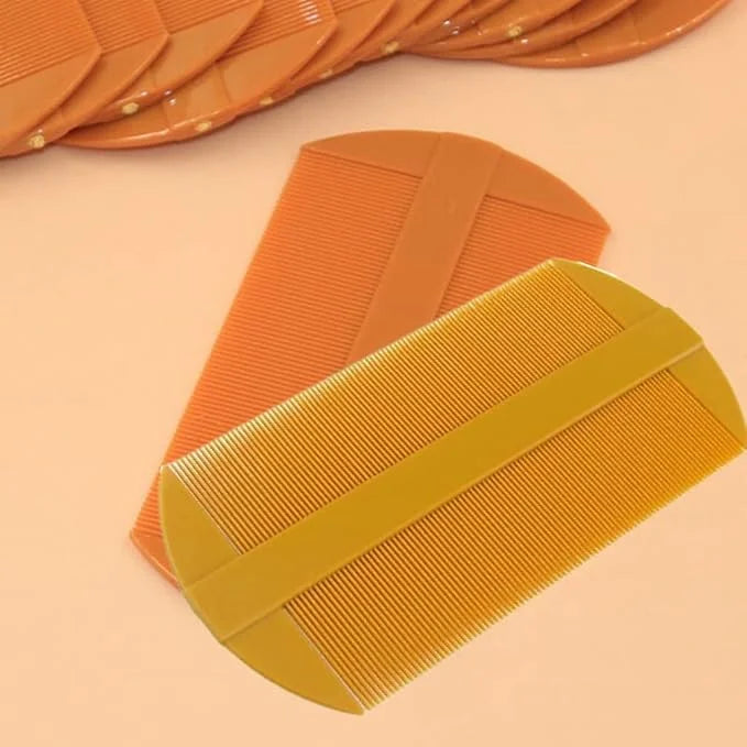 Fine Tooth Comb Amber Fine Tooth Portable Two Side Plastic Hair Comb Detangling Styler Edge Control Comb Grooming Accessor...