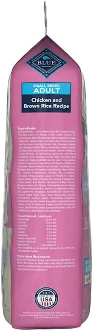 Blue Buffalo Life Protection Formula Adult Small Breed Dry Dog Food, Supports High Energy Needs, Made with Natural Ingredi...