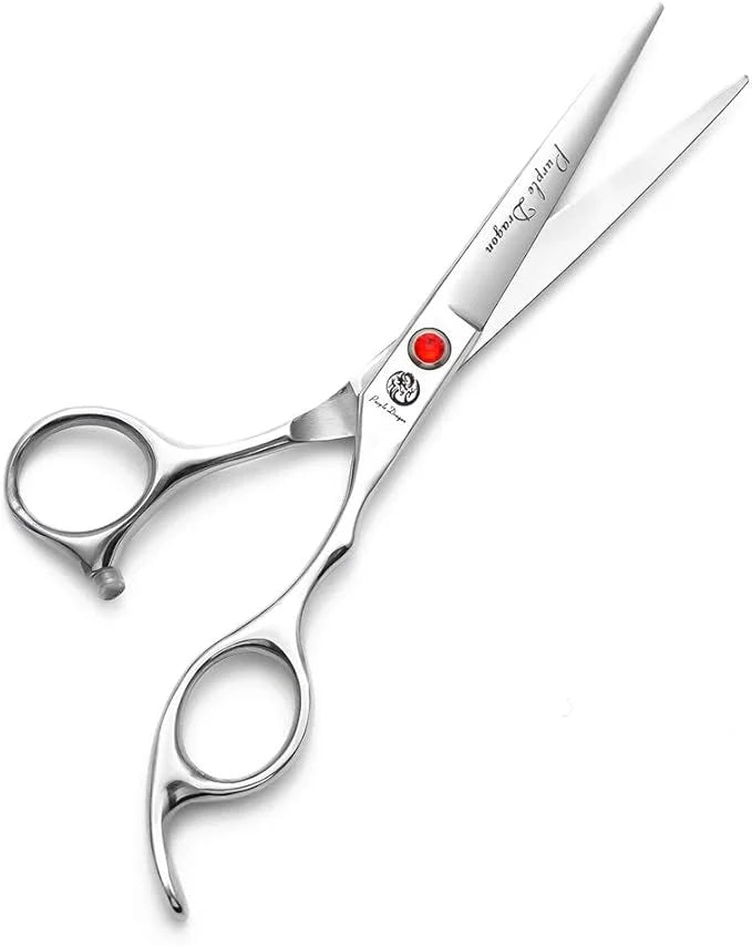 Purple Dragon 4“/5"/5.5"/6"/6.5"/7"/7.5"/8"/9"/10" Sharp Edge Salon Hair Cutting Shears - Pet/Dog Grooming Scissors with B...