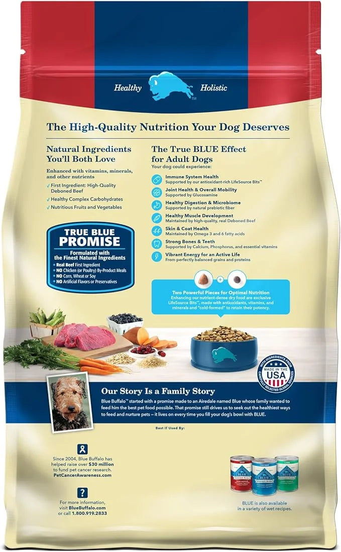 Blue Buffalo Life Protection Formula Adult Dry Dog Food, Helps Build and Maintain Strong Muscles, Made with Natural Ingred...