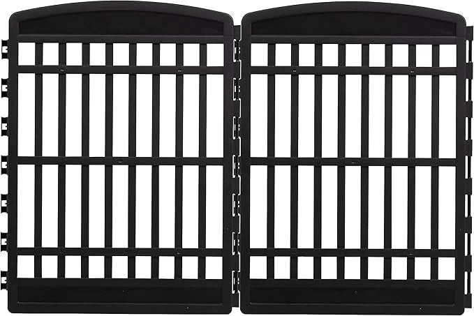 IRIS USA 34" 2-Panel Add-On Panels, Pet Dog Puppy Playpen, Foldable, Customizable, Black - Product Image