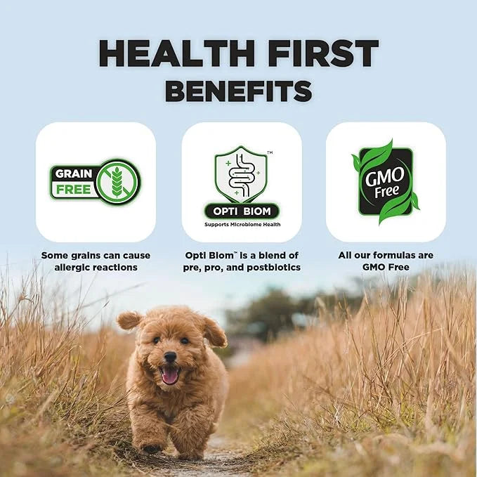 Nature's HUG Vegan Dry Dog Food for Puppies & Small Breeds, 5 lb. Bag, Chicken Flavor Plant-Based Protein Vegetarian Kibbl...