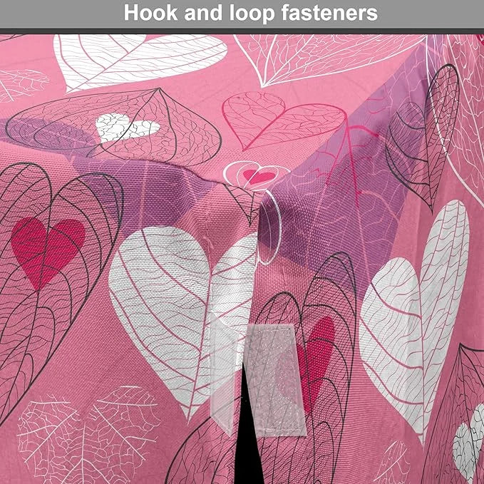 Lunarable Love Dog Crate Cover, Natural Theme Abstract Hearts Pattern Leaves Romantic Nature Art, Easy to Use Pet Kennel C...