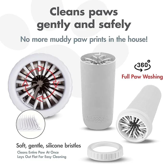 Dexas MudBuster Portable Paw Cleaner for Dogs, Large, Bright White Special Edition, Premium Pet Supplies and Accessories -...