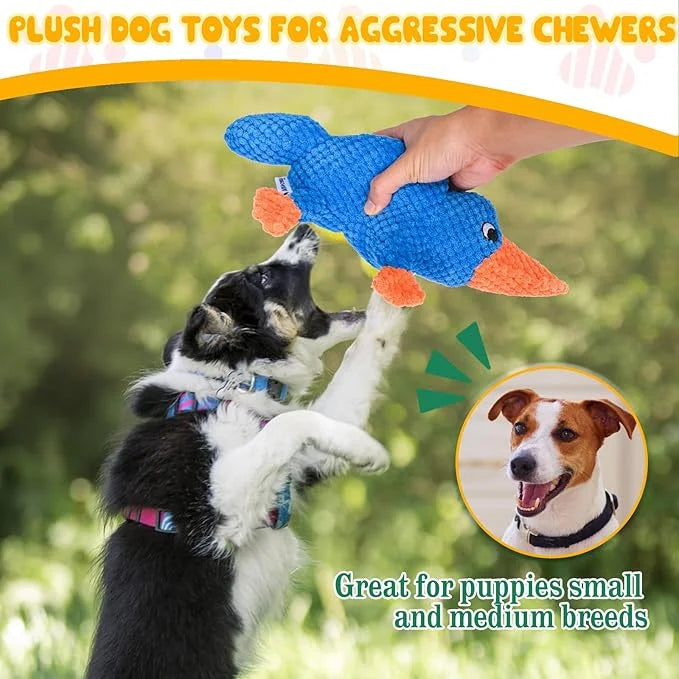 Vitscan Squeaky Dog Toys for Aggressive Chewers Large Breed, Large Dog Toys for Big Dogs, Stuffed Platypus Tough Plush Dog...