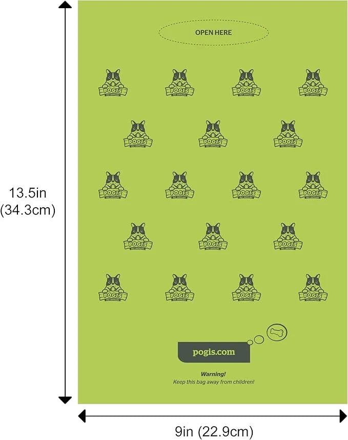 Pogi's Poop n' Wipe Combo - 500 Unscented Dog Poop Bags and 100 Plant-based Grooming Wipes Bundle - Product Image