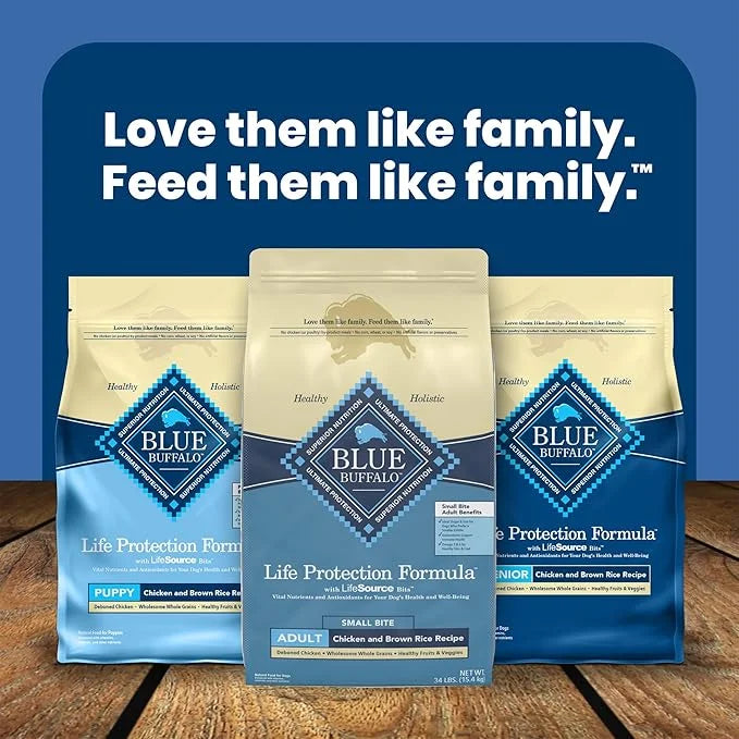 Blue Buffalo Life Protection Formula Adult Small Bite Dry Dog Food, Helps Build and Maintain Strong Muscles, Made with Nat...