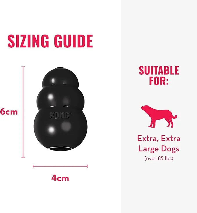 KONG Extreme Dog Toy - Fetch & Chew Toy - Treat-Filling Capabilities & Erratic Bounce for Extended Play Time Most Durable ...