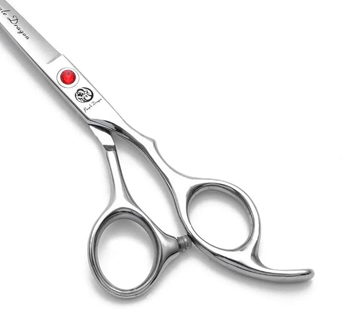 Purple Dragon 4“/5"/5.5"/6"/6.5"/7"/7.5"/8"/9"/10" Sharp Edge Salon Hair Cutting Shears - Pet/Dog Grooming Scissors with B...