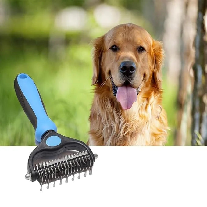 pets grooming tools (PPGT-002 pink) Premium Pet Dematting Comb – Exceptional Grooming Accessory for Pets - Product Image