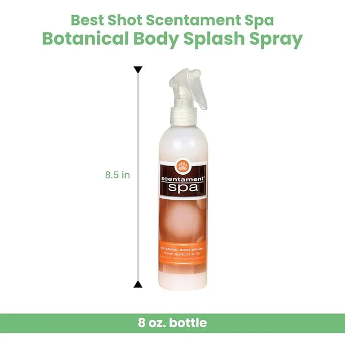 Best Shot Scentament Spa Botanical Body Splash, Body Spray Conditioner for Pets, Cat and Dog Cologne Spray, Alcohol-Free, ...