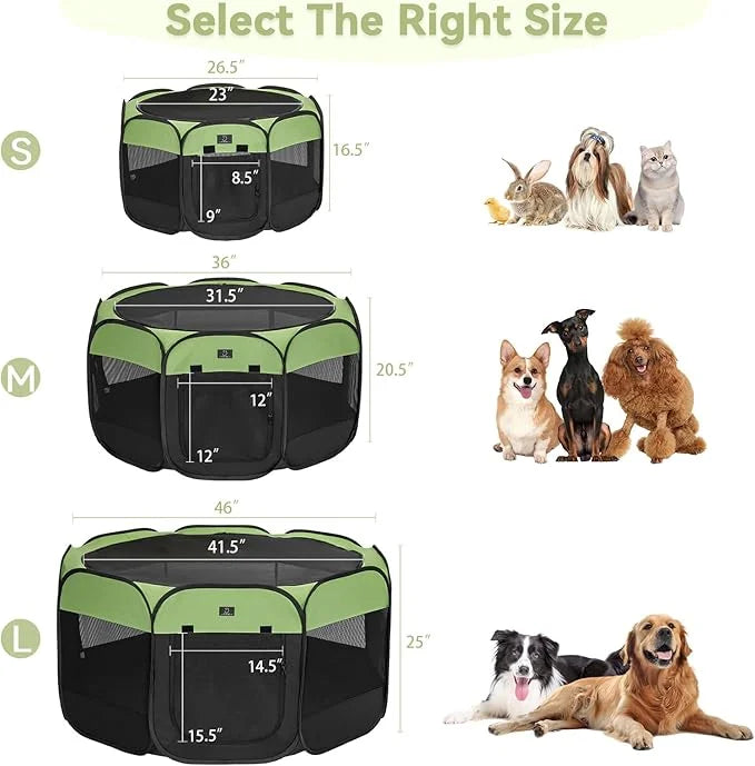 A4Pet Dog Playpen, Portable Pet Playpen, Foldable Dog Playpen Indoor/Outdoor - Ideal for Puppies, Kittens, and Small Anima...