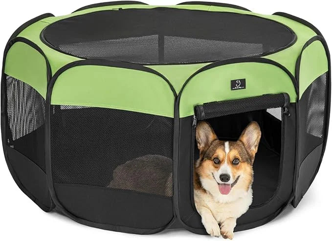 A4Pet Dog Playpen, Portable Pet Playpen, Foldable Dog Playpen Indoor/Outdoor - Ideal for Puppies, Kittens, and Small Anima...