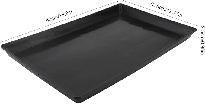 Dog Crate Pan, Plastic Pet Cage Base Tray, Leakproof Replacement Bedpan, Odor Resistant, Hygienic and Safe - Product Image
