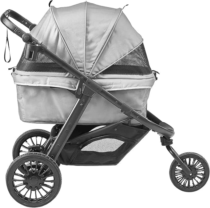 VEVOR Large Pet Stroller for Dogs Cats up to 75lbs, 3 Wheels Folding Cat Dog Stroller, Portable Pet Jogging Stroller with ...