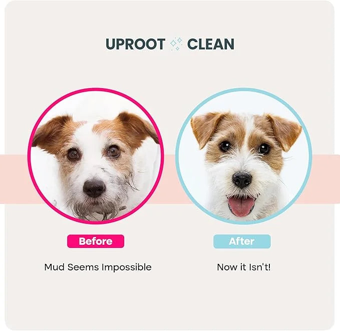 Uproot Clean Dog Cleaning Gloves: 1 Month Supply - Extra-Thick Pet Glove Wipes for Dogs & Cats - Easy Wipe Paws, Eyes, Ear...