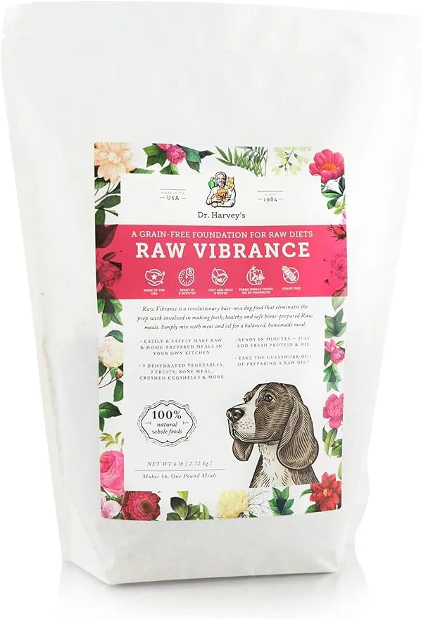 Dr. Harvey's Raw Vibrance Grain Free Dehydrated Foundation for Raw Diet Dog Food (6 Pounds) - Product Image