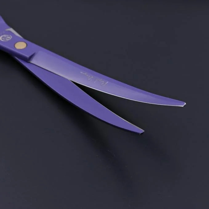 Purple Dragon 8.0 inch Professional Dog Grooming Hair Cutting Scissor &Curved Scissor&Chunker Shear Kit with Bag - for Pet...