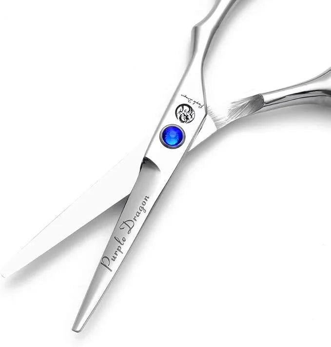 Purple Dragon 4“/5"/5.5"/6"/6.5"/7"/7.5"/8"/9"/10" Sharp Edge Salon Hair Cutting Shears - Pet/Dog Grooming Scissors with B...
