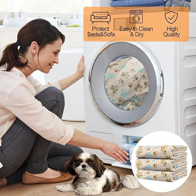 1 Pack 3 Blankets for Dogs Blankets for Large Dogs Large Dog Blanket Super Soft Fluffy Premium Fleece Pet Blanket Flannel ...