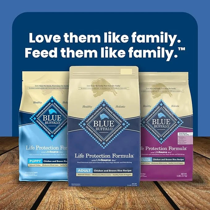 Blue Buffalo Life Protection Formula Adult Dry Dog Food, Helps Build and Maintain Strong Muscles, Made with Natural Ingred...