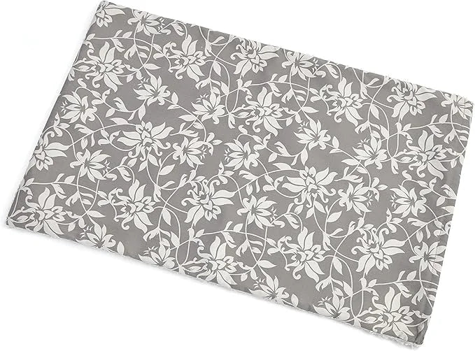 MidWest Homes for Pets Quiet Time Reversible Crate Pan Cover 30' Gray Floral/Fleece - Product Image