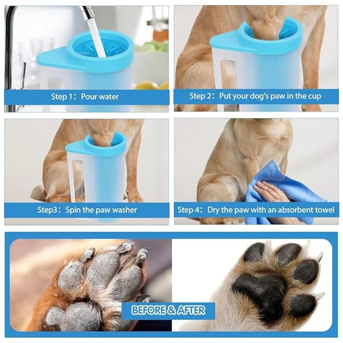 Portable Paw Washer - Fast Clean Foot Cleaner for Small, Medium and Large Dogs and Cats - Product Image