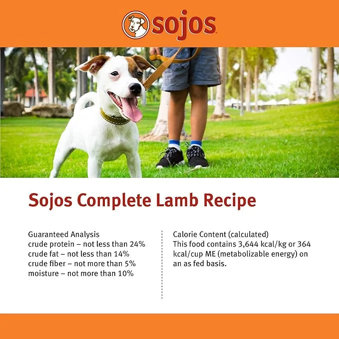 Sojos Complete Lamb Recipe Dehydrated Dog Food, 7 lb - Product Image