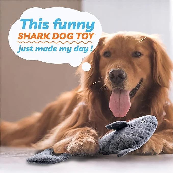 Dog Toys for Small Dogs, Squeaky Tough Dog Toys for Aggressive Chewers, Plush Dog Chew Toys for Teething, Interactive Shar...