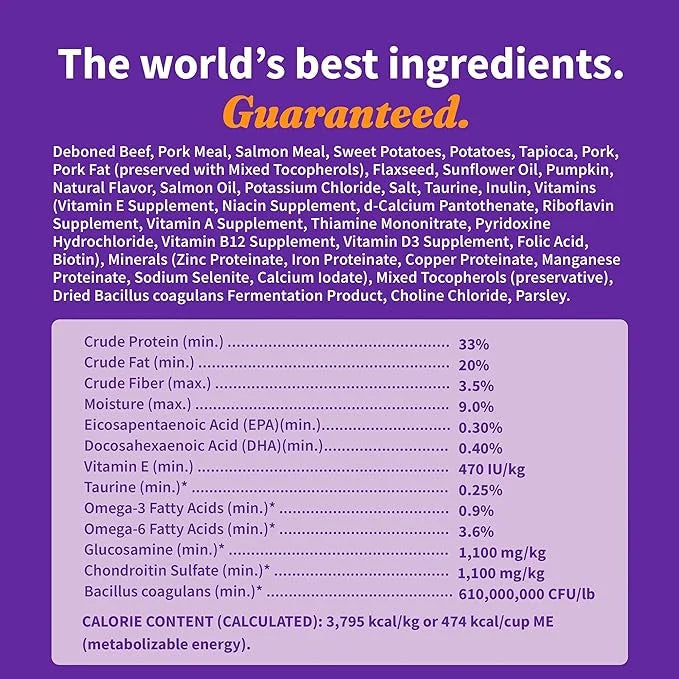 Dry Dog Food, Grain Free Red Meat Recipe, Puppy Formula, 10lb - Product Image