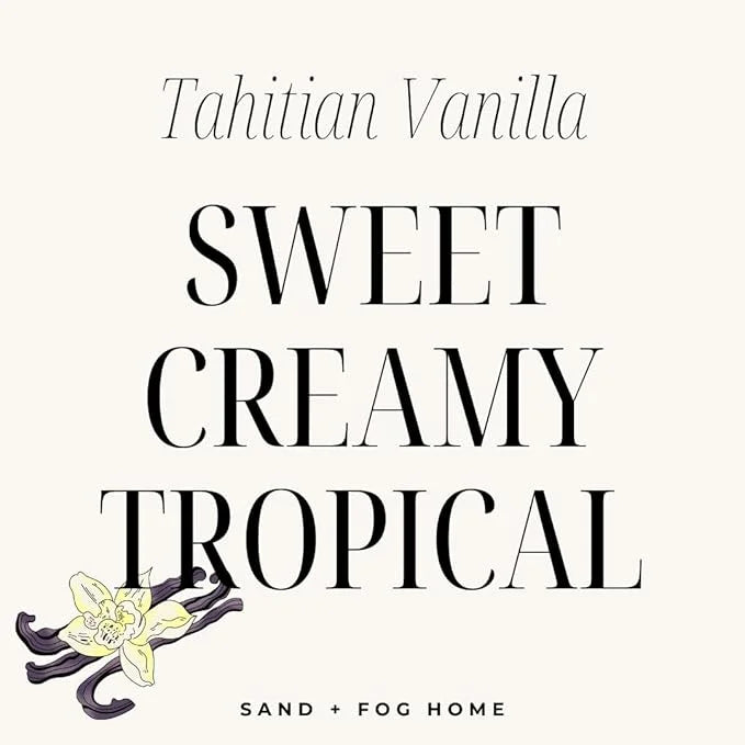 Sand + Paws Scented Candle - Tahitian Vanilla –Luxurious Air Freshening Jar Candles Neutralize pet Odors and Enhance Home ...