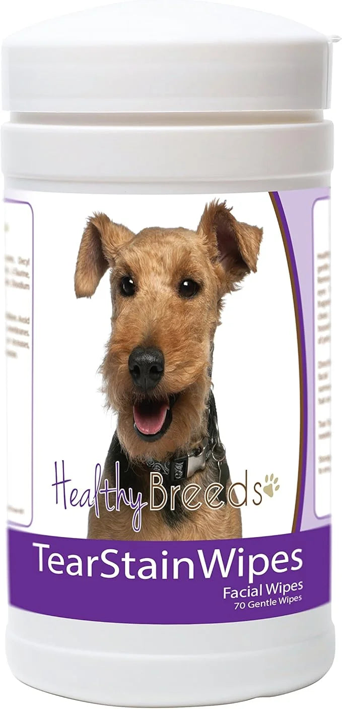 Healthy Breeds Welsh Terrier Tear Stain Wipes 70 Count - Product Image