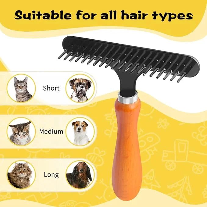 1 Pack Carpet Rake Portable, Pet Hair Remover, Portable Dog Cat Hair Remover Lint for Hairball, Single Row Pins Shedding a...