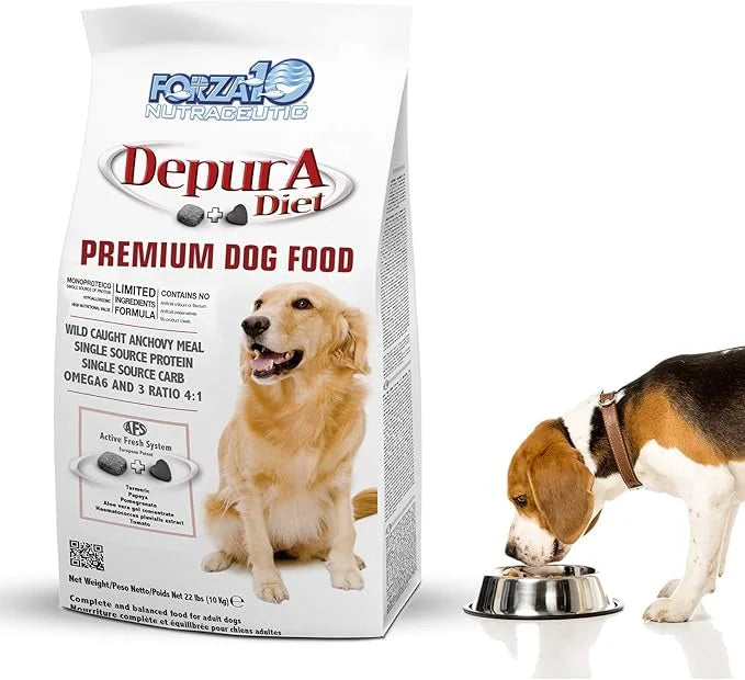 Forza10 Active Depura Daily Life Protection Dry Dog Food, Limited Ingredient Gluten Free All Natural Ingredients Omega 6 V...