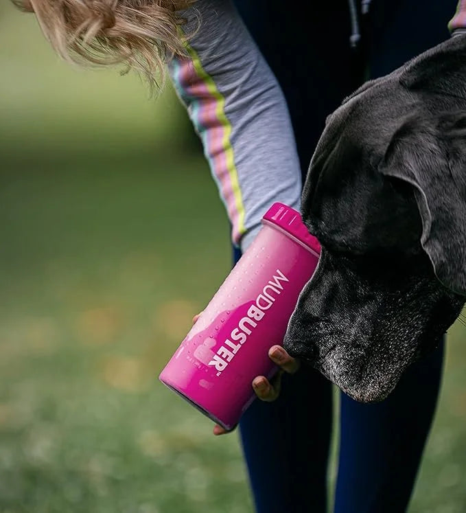 Dexas MudBuster Portable Large Dog Paw Cleaner, Fuchsia - Premium Pet Supplies and Accessories - Product Image