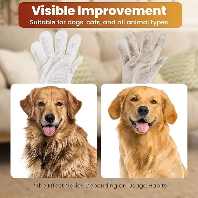 Pet Glove Wipes for Dogs Cats, Dog Cleaning Gloves, Dog Wipes Cleaning Deodorizing, Pet Wipes for Dogs Cats, Extra Thick, ...