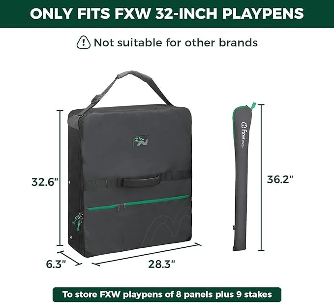 FXW Dog Playpen Storage Bag, Fits 32" H 8 Panels & Partition Connector, Fits for 24"/32" H Homeplus/Rollick/Instant Dog Pl...