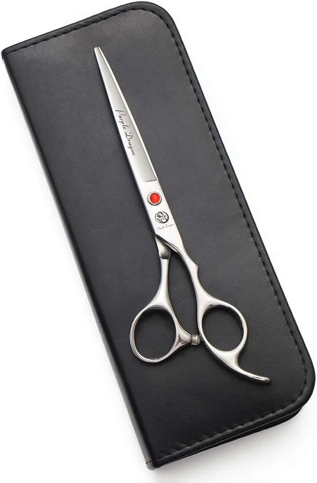 Purple Dragon 4“/5"/5.5"/6"/6.5"/7"/7.5"/8"/9"/10" Sharp Edge Salon Hair Cutting Shears - Pet/Dog Grooming Scissors with B...
