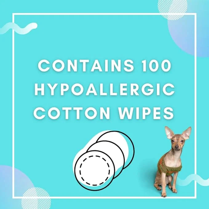 Tear Stain Wipes + Skin Balm For Dogs | Bulldog, French Bulldog, Pug, English Bulldog | Cleans & Soothes Tear Stains, Wrin...