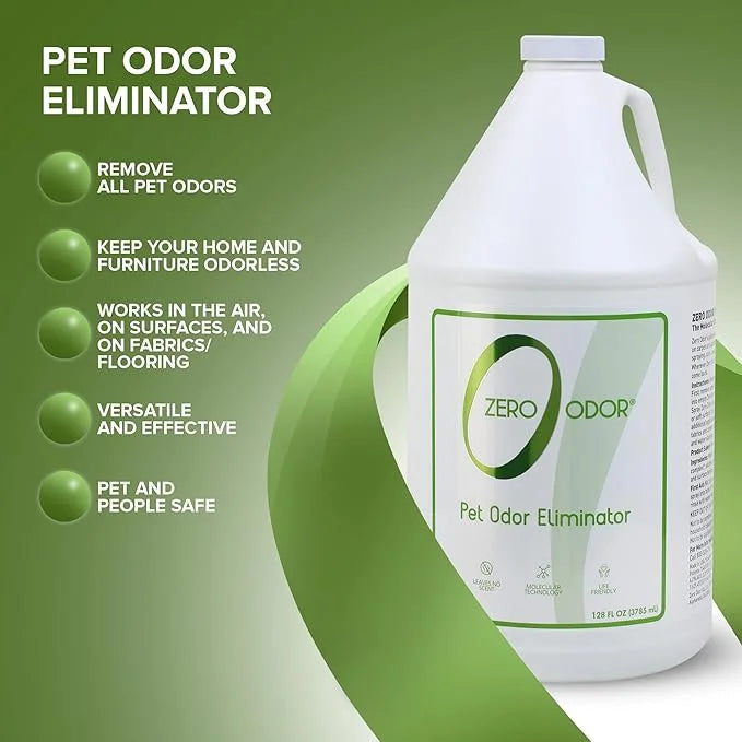 Zero Odor - Pet Odor Eliminator for strong odor, Eliminate Air & Surface Odors – Patented Molecular Technology Best For Ca...