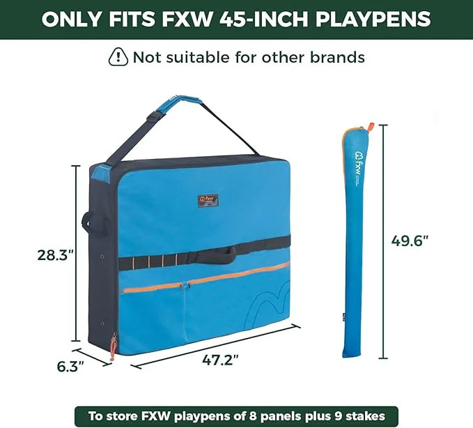 FXW Specialized Dog Playpen Storage Bag (Not Suitable for Other Brands), Designed for RV Trips, Fits 45" H 8 Panels and 9 ...