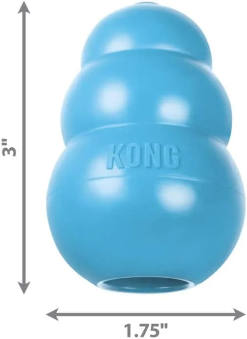 KONG Puppy - Natural Teething Rubber Chew Toy for Dogs - Stuffable Dog Toy for Extended Playtime - Chew & Fetch Toy for Pu...